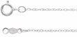 10K White Gold .85 mm Rope 16" Chain 