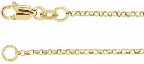 18K Yellow Gold-Plated Sterling Silver 1.5 mm Adjustable Hollow Rolo 18-20" Chain