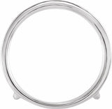 14K White Gold 1/5 CTW Natural Diamond Ring Guard