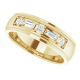 14K Yellow 1/4 CTW Lab-Grown Diamond Band