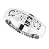 14K White 1/4 CTW Lab-Grown Diamond Band