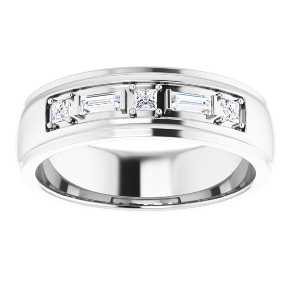 14K White 1/4 CTW Lab-Grown Diamond Band