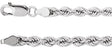 14K White Gold 4 mm Rope 20" Chain