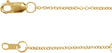 14K Yellow Gold 1 mm Adjustable Cable 18-20" Chain