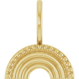 14K Yellow Gold Rainbow Charm/Pendant