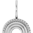14K White Rainbow Charm/Pendant