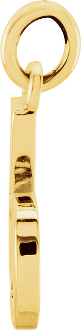 14K Yellow Gold Lowercase Initial b Charm/Pendant