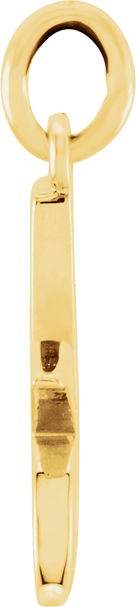 14K Yellow Gold Lowercase Initial k Charm/Pendant