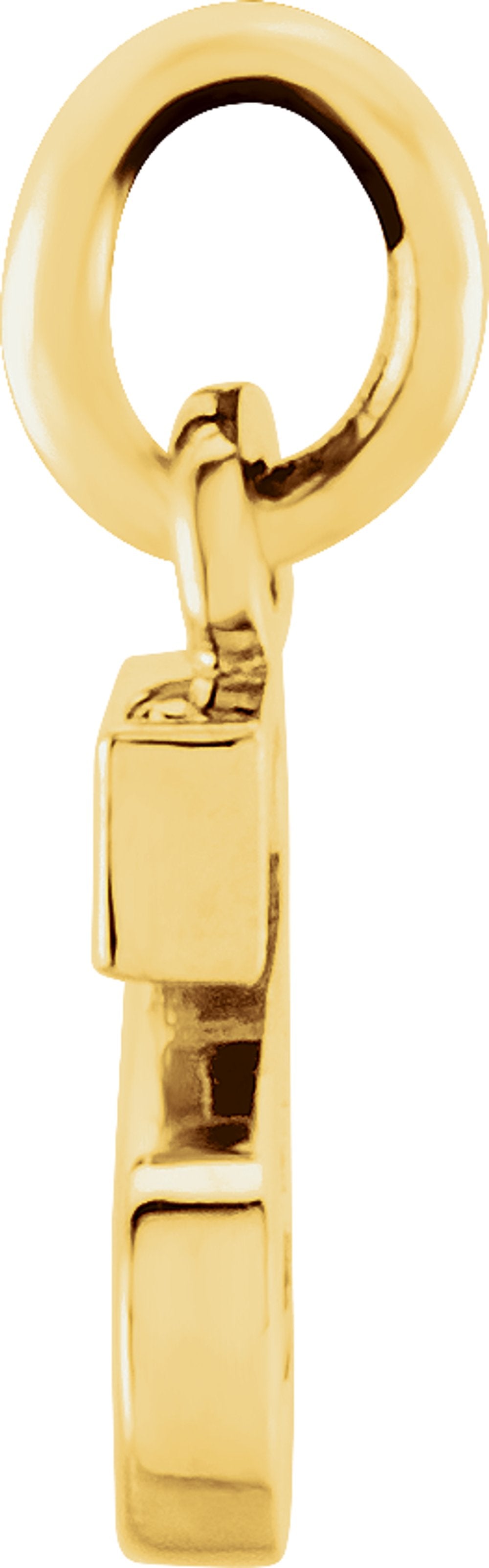 14K Yellow Gold Lowercase Initial s Charm/Pendant