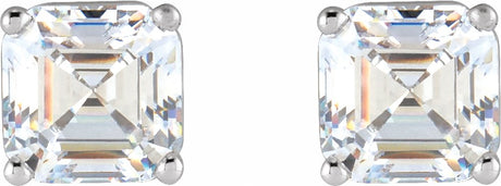 14K White 1/5 CTW Lab-Grown Diamond Earrings