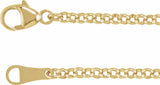 18K Yellow Gold 2.4 mm Rolo 16" Chain  