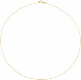14K Yellow Gold .65 mm Diamond-Cut Cable 20" Chain