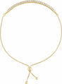 14K Yellow Gold Vermeil 1 5/8 CTW Lab-Grown Diamond Bolo 9 1/2" Bracelet