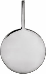 14K White Gold .01 CTW Natural Diamond Engraved Dog Mom Paw Print Charm/Pendant