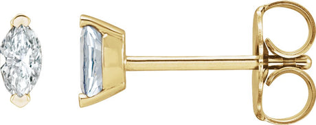 14K Yellow Gold 1/8 CTW Natural Diamond Earrings