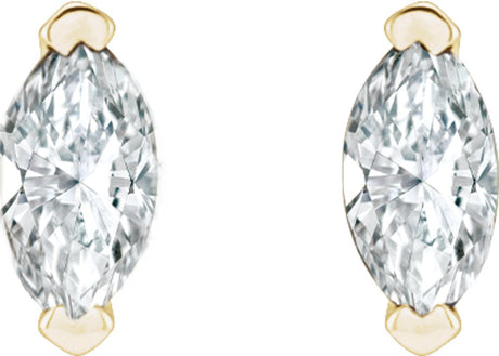 14K Yellow 1/6 CTW Natural Diamond Earrings