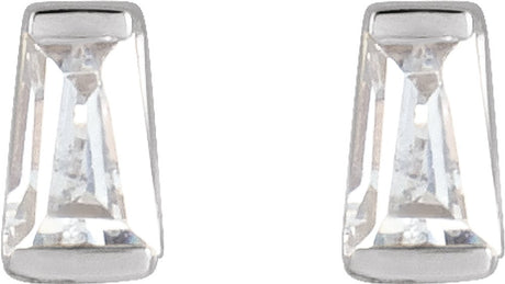14K White Gold 1/8 CTW Lab-Grown Diamond Channel-Set Earrings