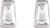 14K White Gold 1/8 CTW Lab-Grown Diamond Channel-Set Earrings
