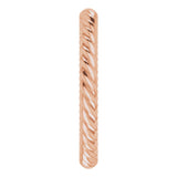 14K Rose Gold 2.5 mm Skinny Rope Band Size 6.5