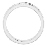 10K White 5 mm Celtic-Inspired Flat Band Size 5.5