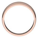 10K Rose 9 mm Tapered Half Round Band Size 10