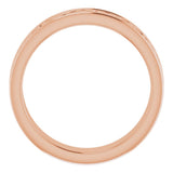 14K Rose 5 mm Celtic-Inspired Flat Band Size 6.5