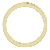 10K Yellow 4 mm Celtic-Inspired Flat Band Size 7.5