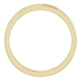 14K Yellow Gold 4 mm Celtic-Inspired Flat Band Size 10