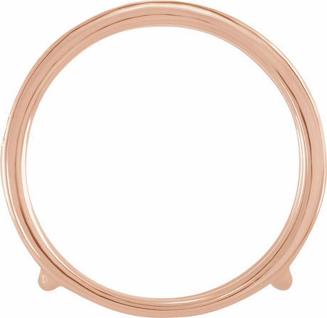 14K Rose 1/5 CTW Natural Diamond Ring Guard