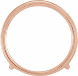 14K Rose Gold 1/5 CTW Natural Diamond Ring Guard