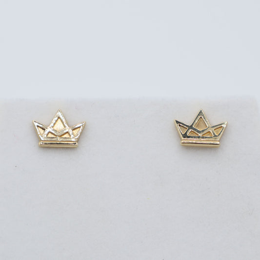 SALE 35% OFF - Gold Crown Earrings