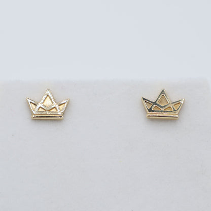 SALE 35% OFF - Gold Crown Earrings