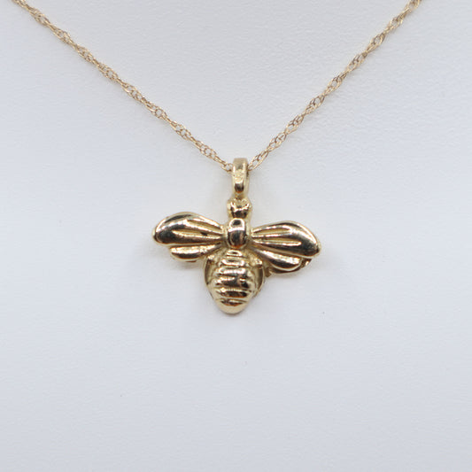 Gold Bee Pendant