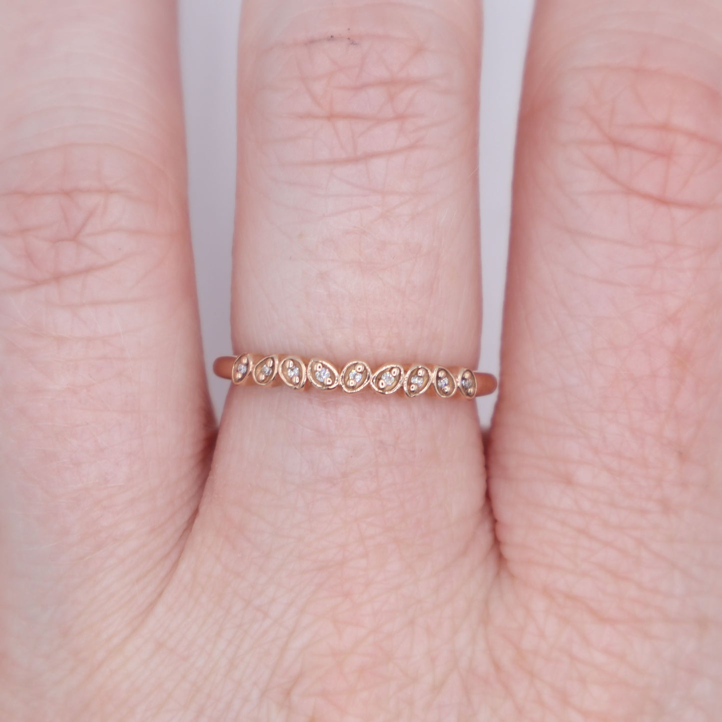 Rose Gold and Diamond Band