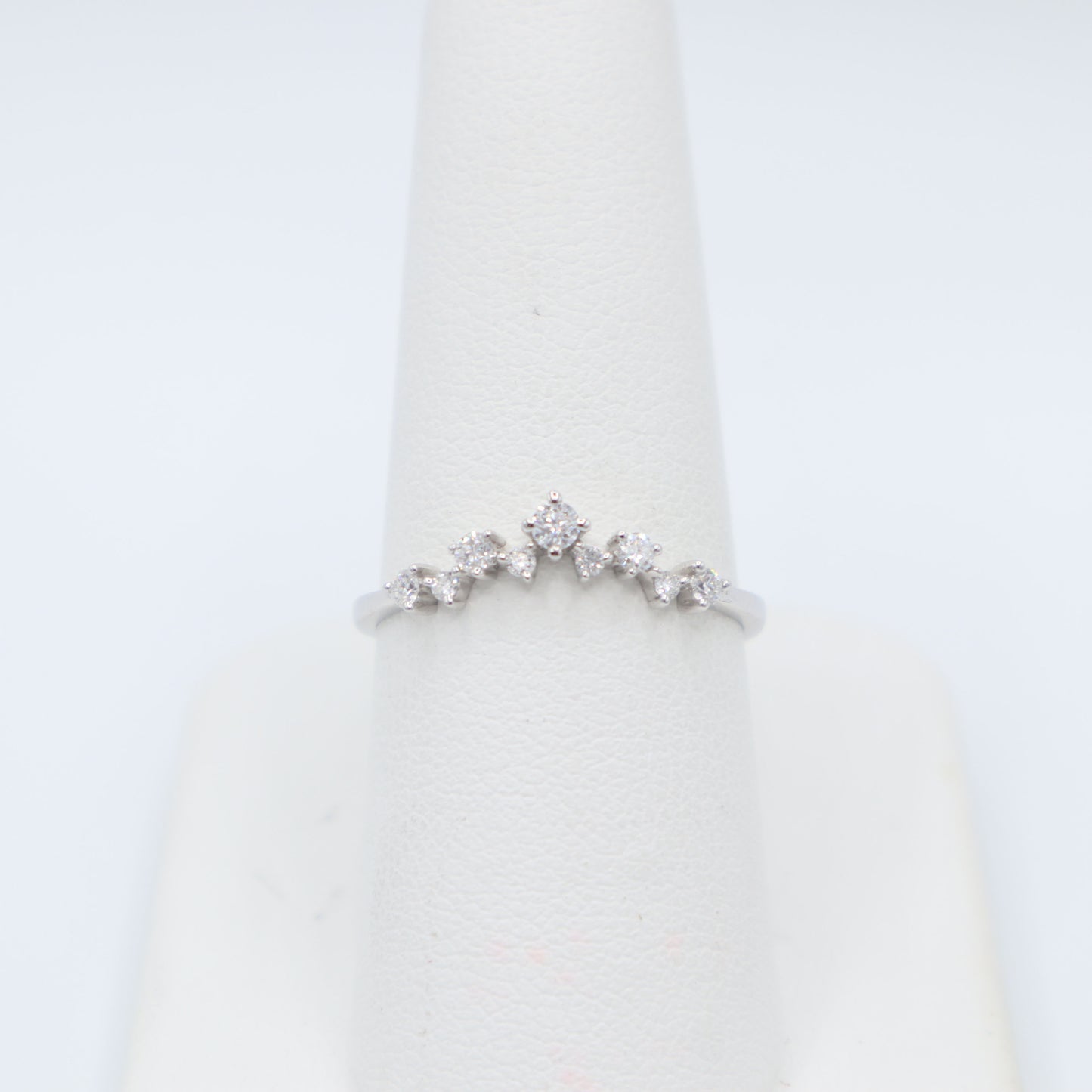 White Gold and Diamond Tiara Ring
