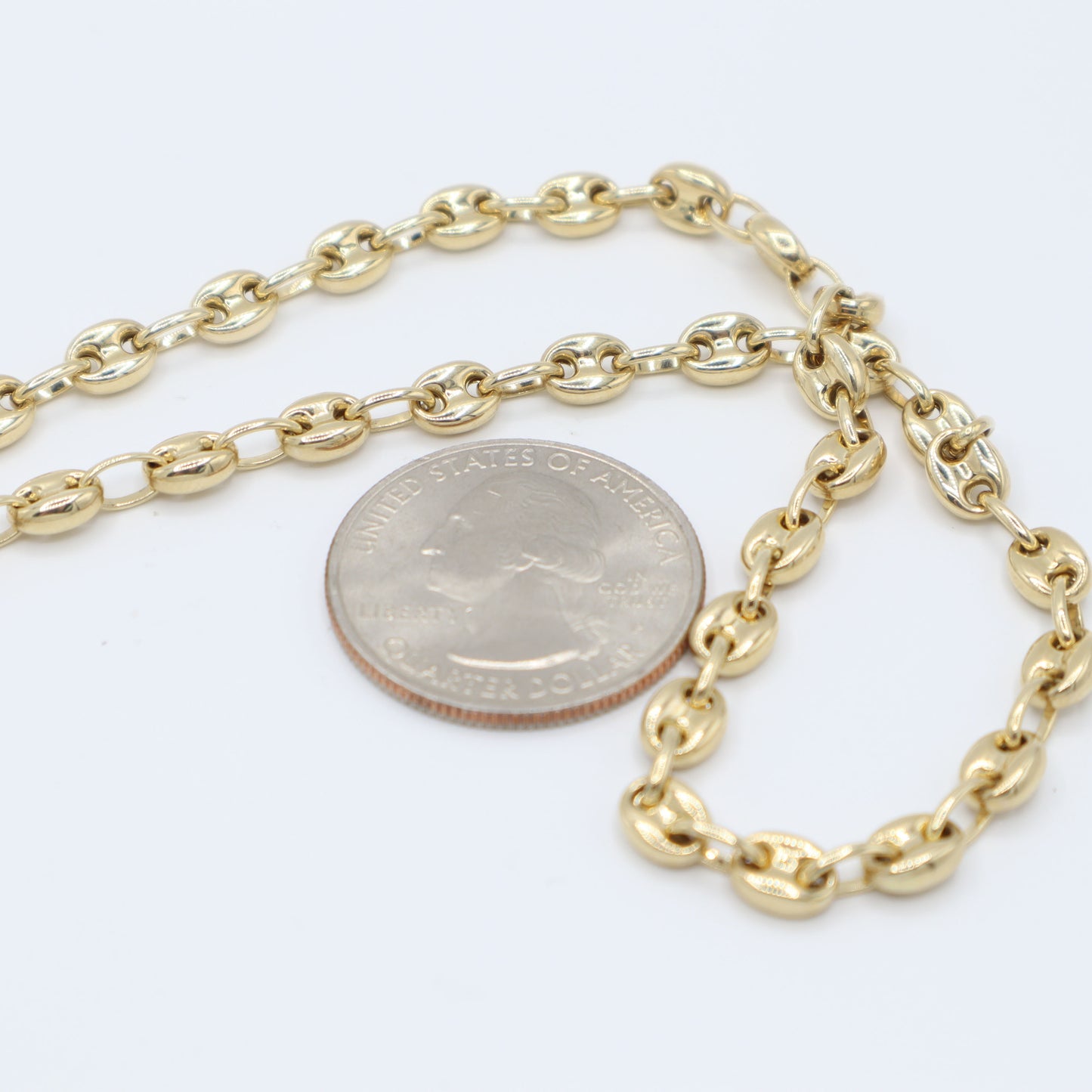 Yellow Gold Anchor Chain 22"