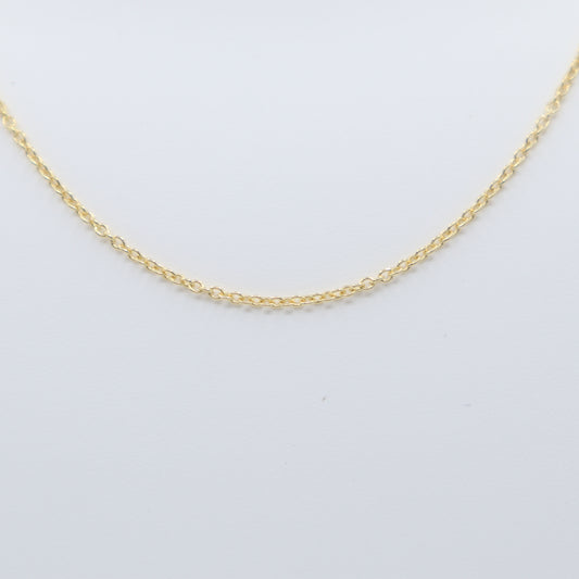 Gold Cable Chain 18"