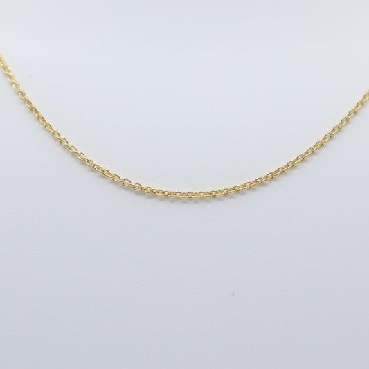 Gold Open Cable Chain 20"