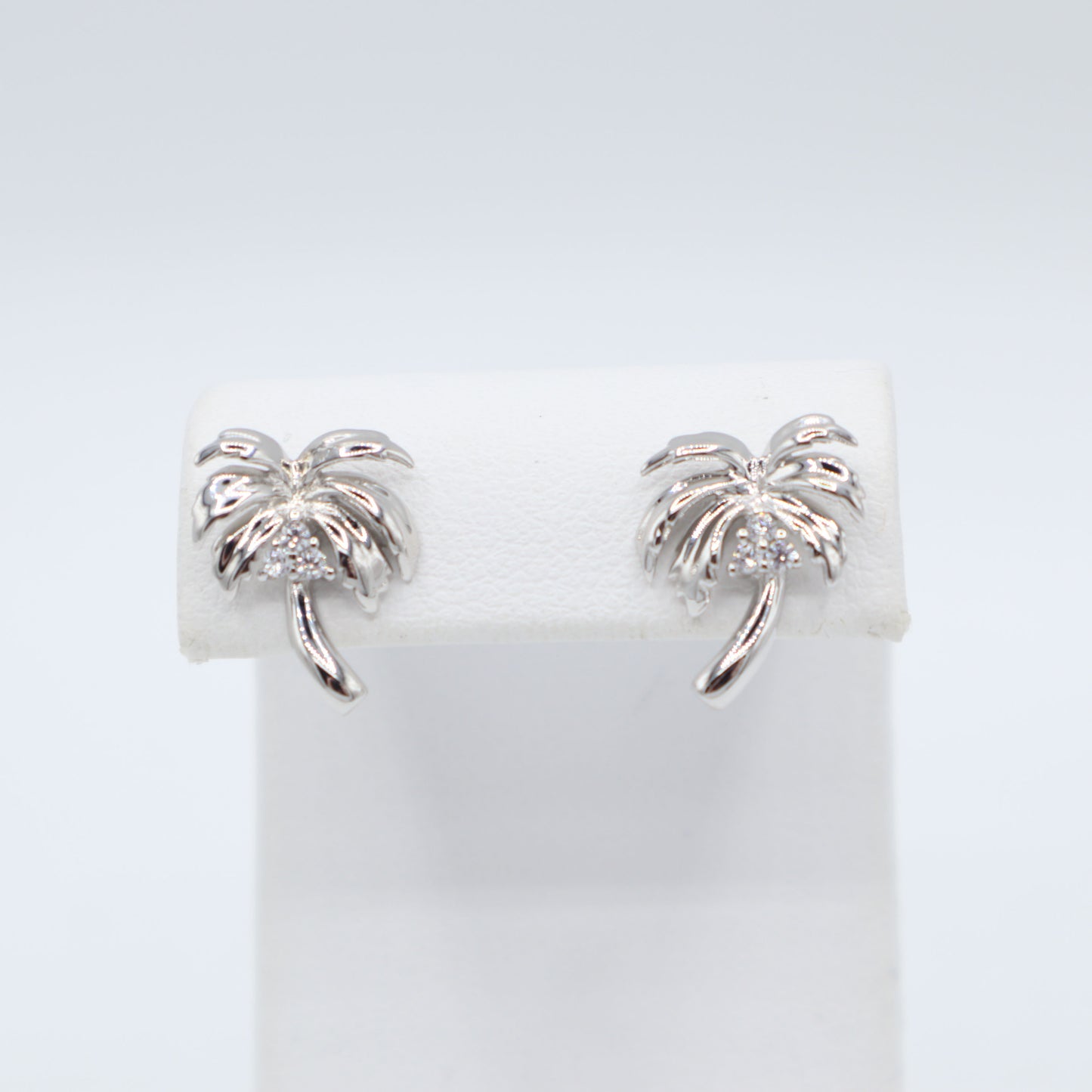 Sterling Silver Palm Tree Earrings