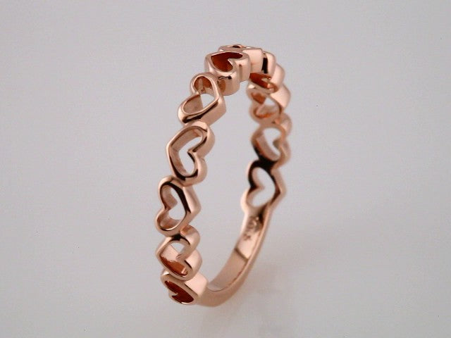 14K Rose Heart Ring