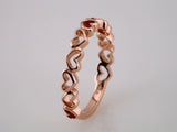 14K Rose Heart Ring