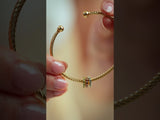 14K Yellow Gold-Filled 3 mm Cuff 6 7/10" Bracelet