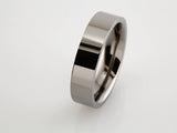 Titanium 8 mm Comfort-Fit Flat Band Size 8