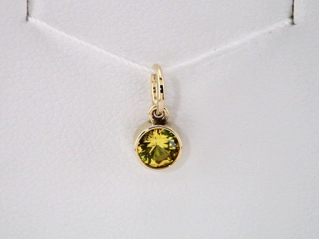 14K Yellow Posh Mommy® Imitation Citrine Charm