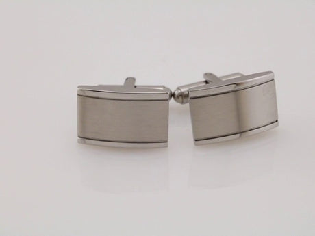 Stainless Steel Engravable Rectangle Cuff Links