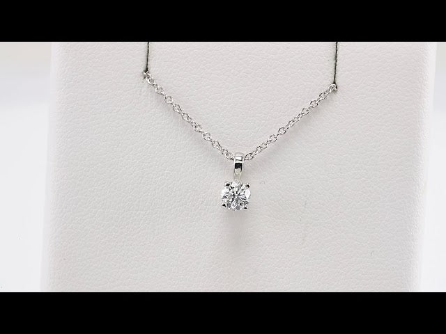 Sterling Silver 5 mm Imitation Diamond 16-18" Necklace