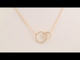 14K Yellow 1/3 CTW Natural Diamond Circle 18" Necklace