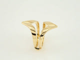 14K Yellow V Ring Guard