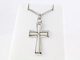 Sterling Silver Cross 24" Necklace