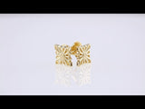 14K Yellow Geometric Earrings